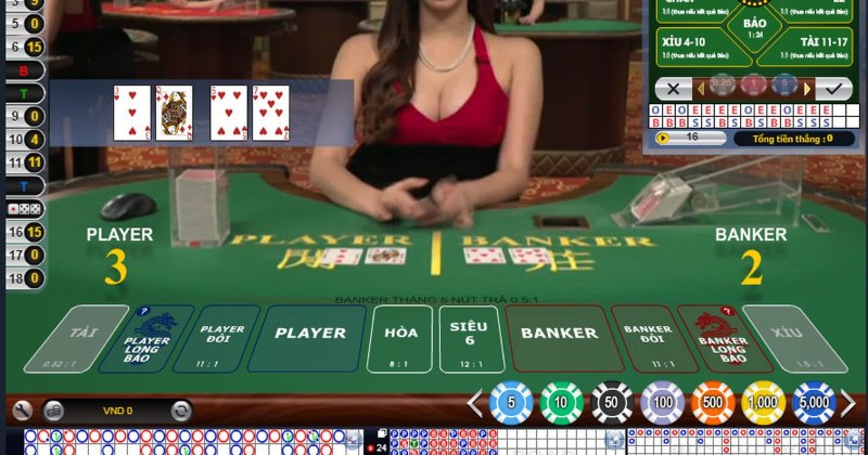 Quy tắc chia bài và tính điểm khi đánh bài Baccarat